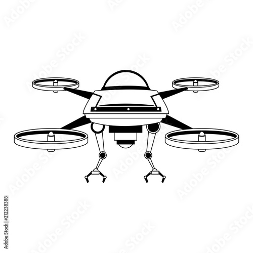 RC drone isolated vector illustration graphic design