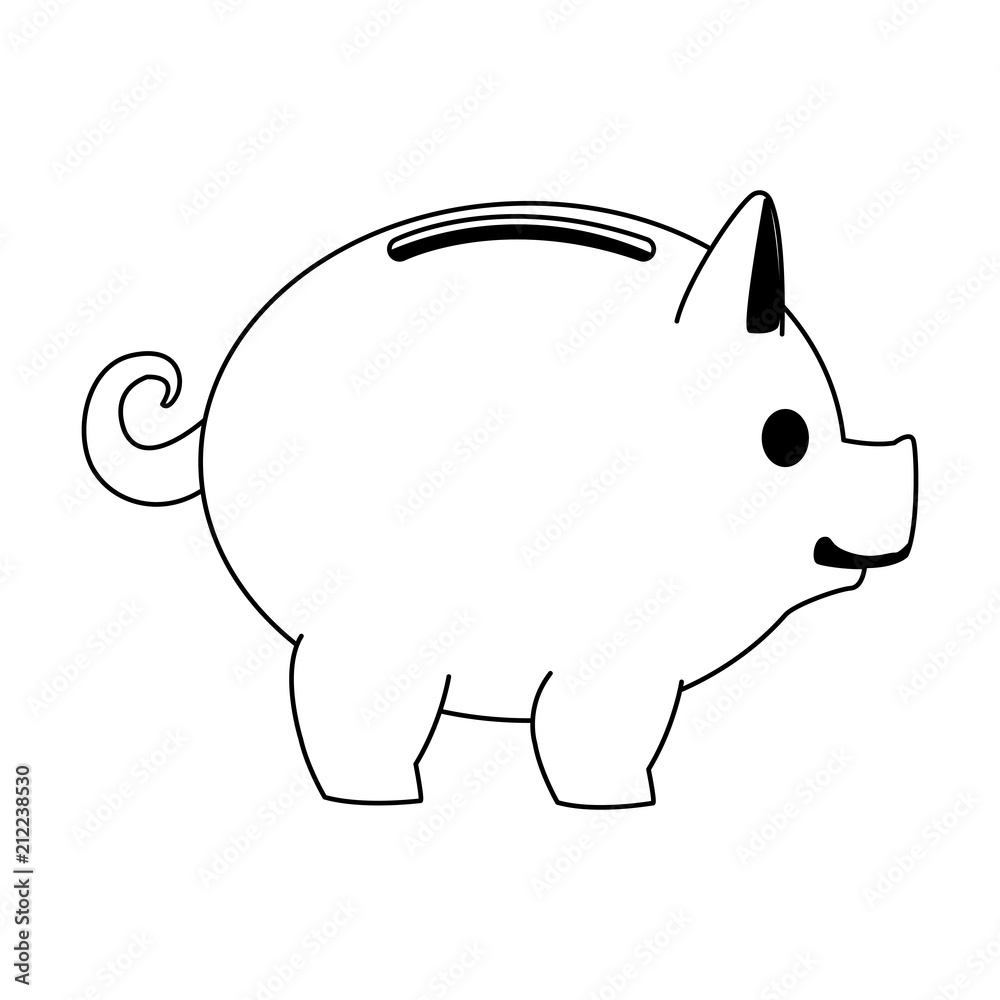 Piggy money savings vector illustration graphic design Piggy money savings vector illustration graphic design