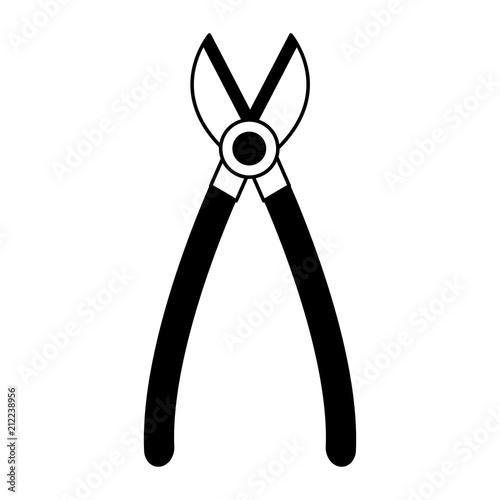 garden shears tool vector illustration graphic design
