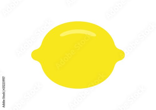 Lemon. flat style. isolated on white background