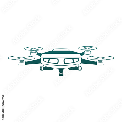 RC drone isolated vector illustration graphic design