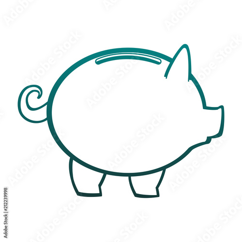Piggy money savings vector illustration graphic design