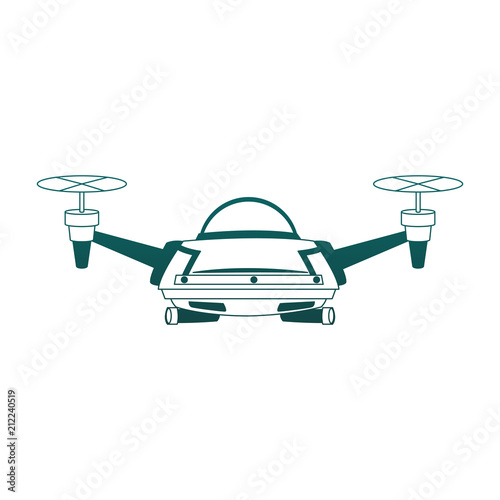 RC drone isolated vector illustration graphic design