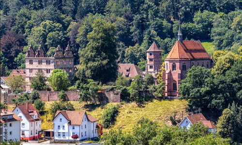Blick auf das Kloster in Bad Hirsau, Schwarzwald