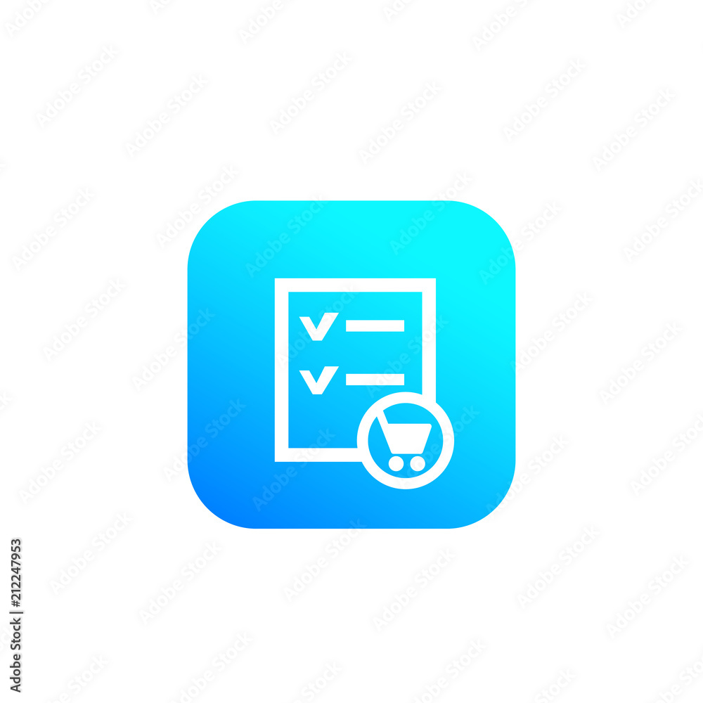Order list vector icon Order list vector icon