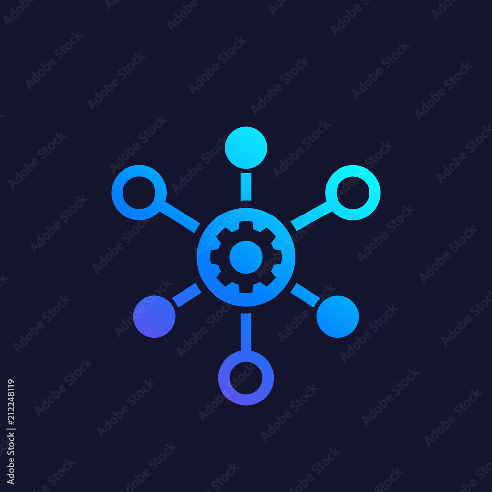 production, technological process icon, vector production, technological process icon, vector