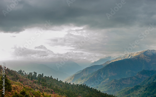 Himalayas landscape. Mountain range