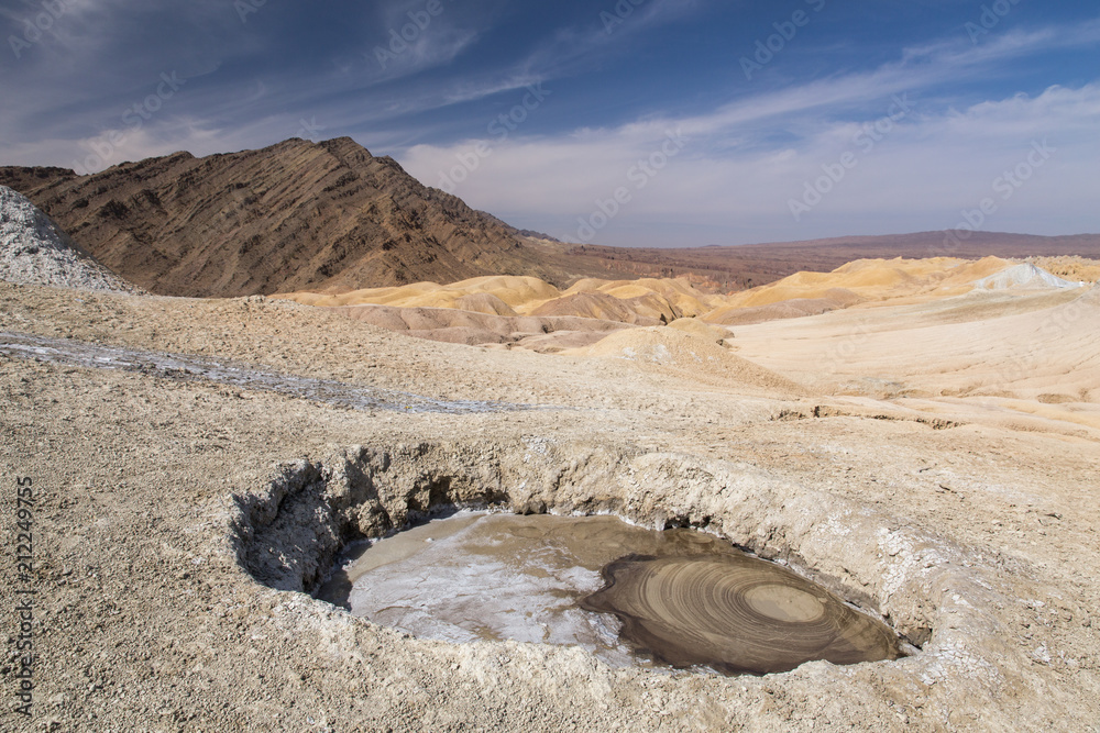 Obraz premium Mud Volcano of Pirgel, Sistan and Baluchistan, Iran
