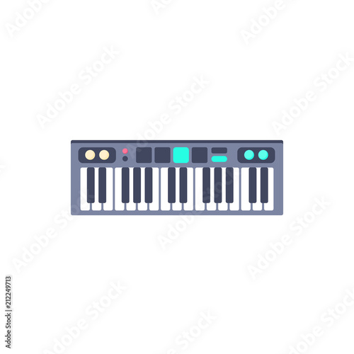 Vector Illustratio. Piano icon. Isolated music instrument in flat style