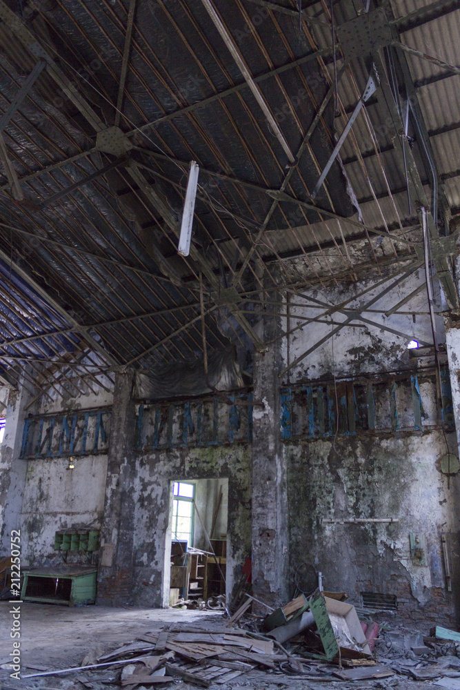 Ruins of buildings, abandoned Factory Ruins of buildings, abandoned Factory