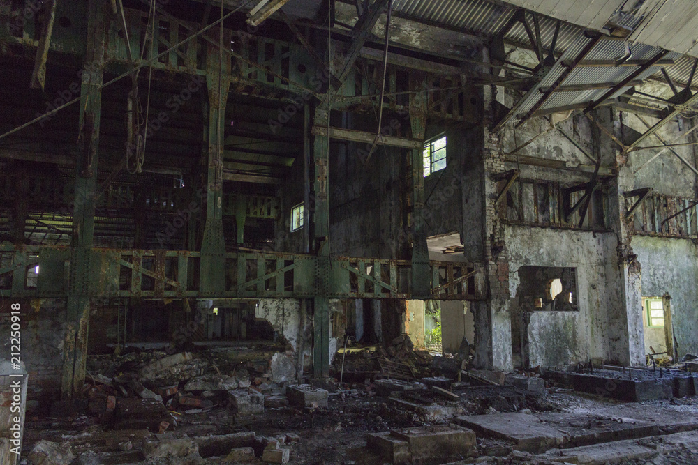 Ruins of buildings,  abandoned Factory