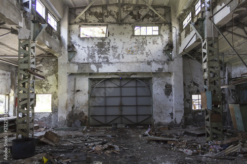 Ruins of buildings, abandoned Factory