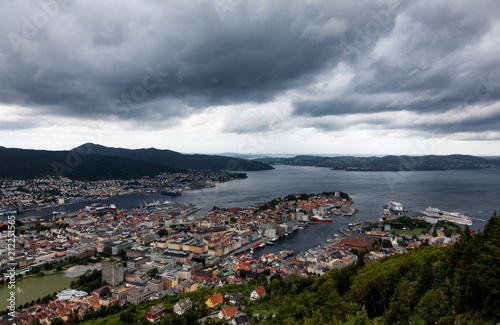 Urban landscape in Norway, Bergen