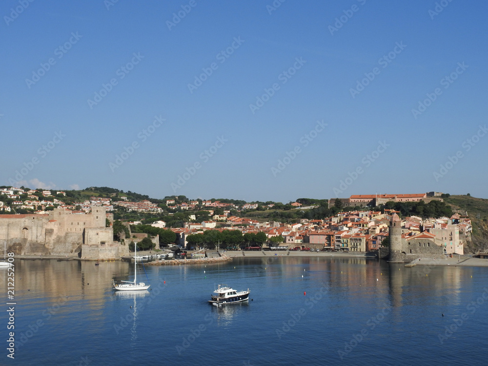 vue aérienne collioure