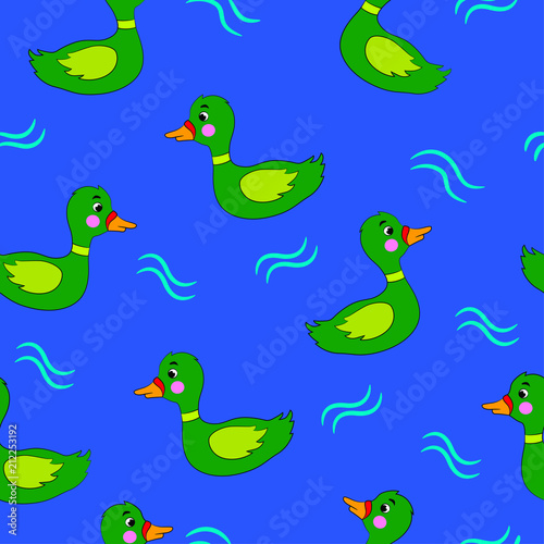 vector illustration duck pattern © анастасия трофимова