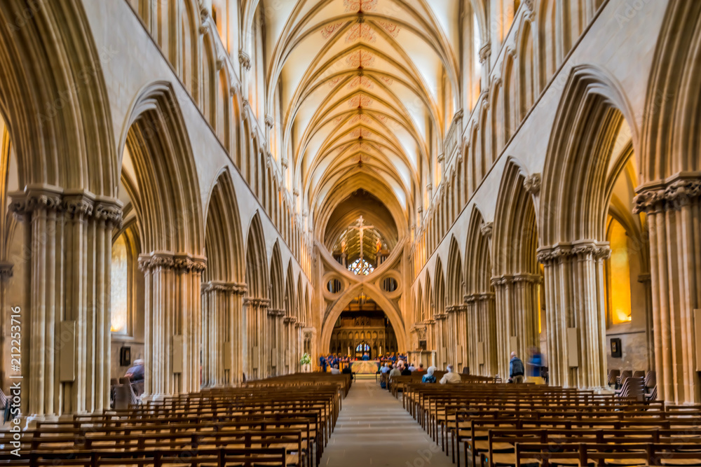 Wells Cathedral, Somerset, England, UK