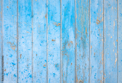 Holz Wand Textur Hintergrund Blau Alt Verwittert Rustikal © vulcanus