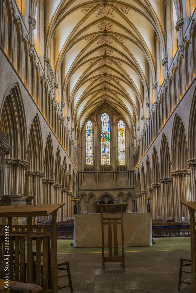 Wells Cathedral, Somerset, England, UK Wells Cathedral, Somerset, England, UK