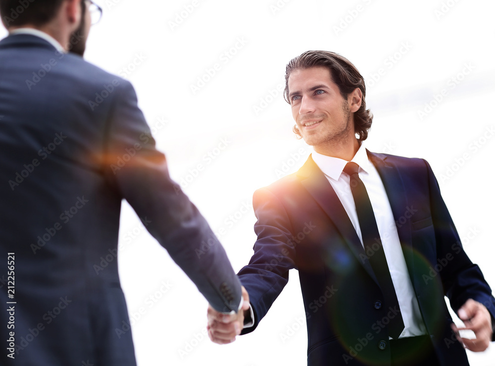 welcome and handshake of business partners welcome and handshake of business partners