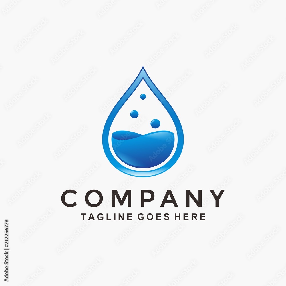 Water logo design Water logo design