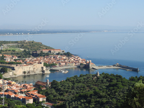 vue aérienne collioure