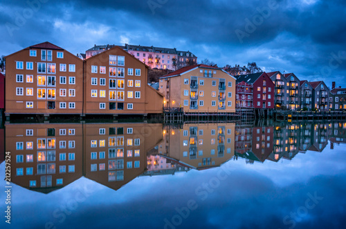 Fototapeta Naklejka Na Ścianę i Meble -  Trondheim city, Norway.