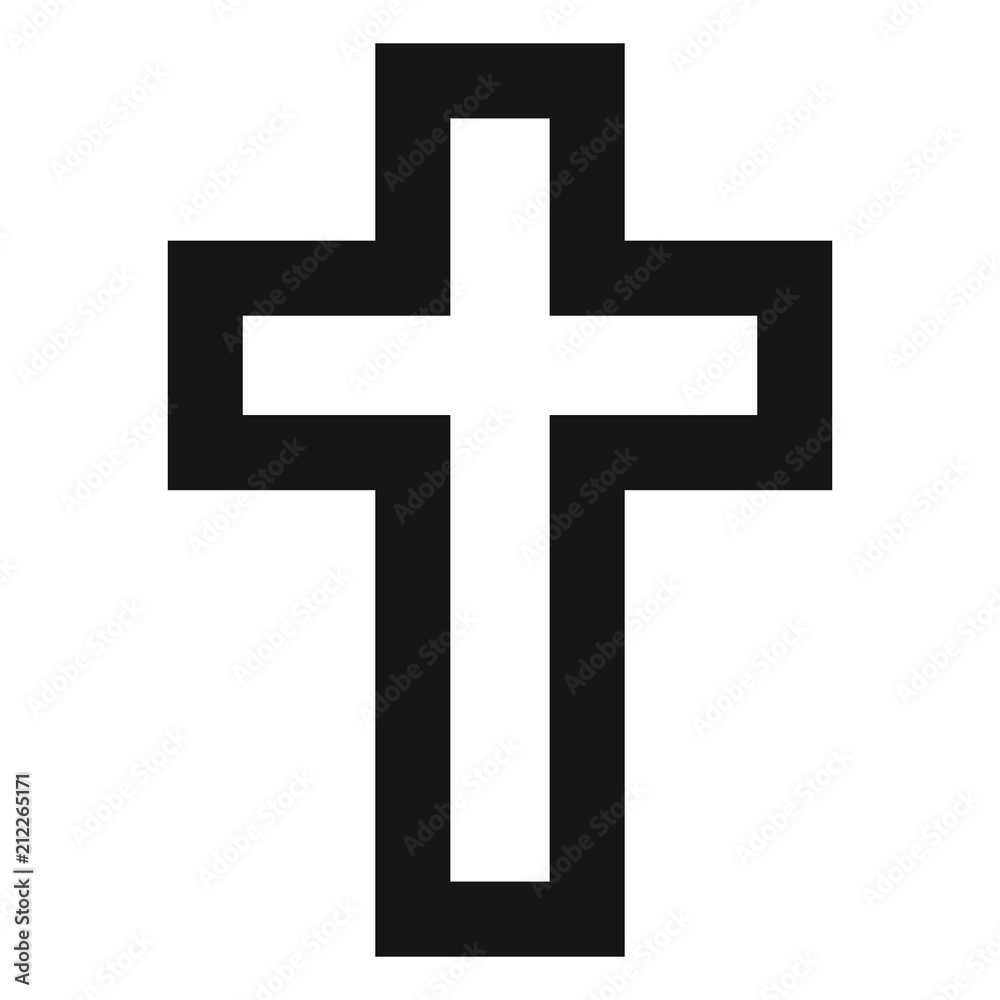 Christian cross icon, Christian symbol Christian cross icon, Christian symbol