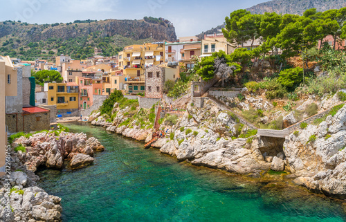 Scenic view in Sant Elia, near Santa Flavia, province of Palermo. Sicily.