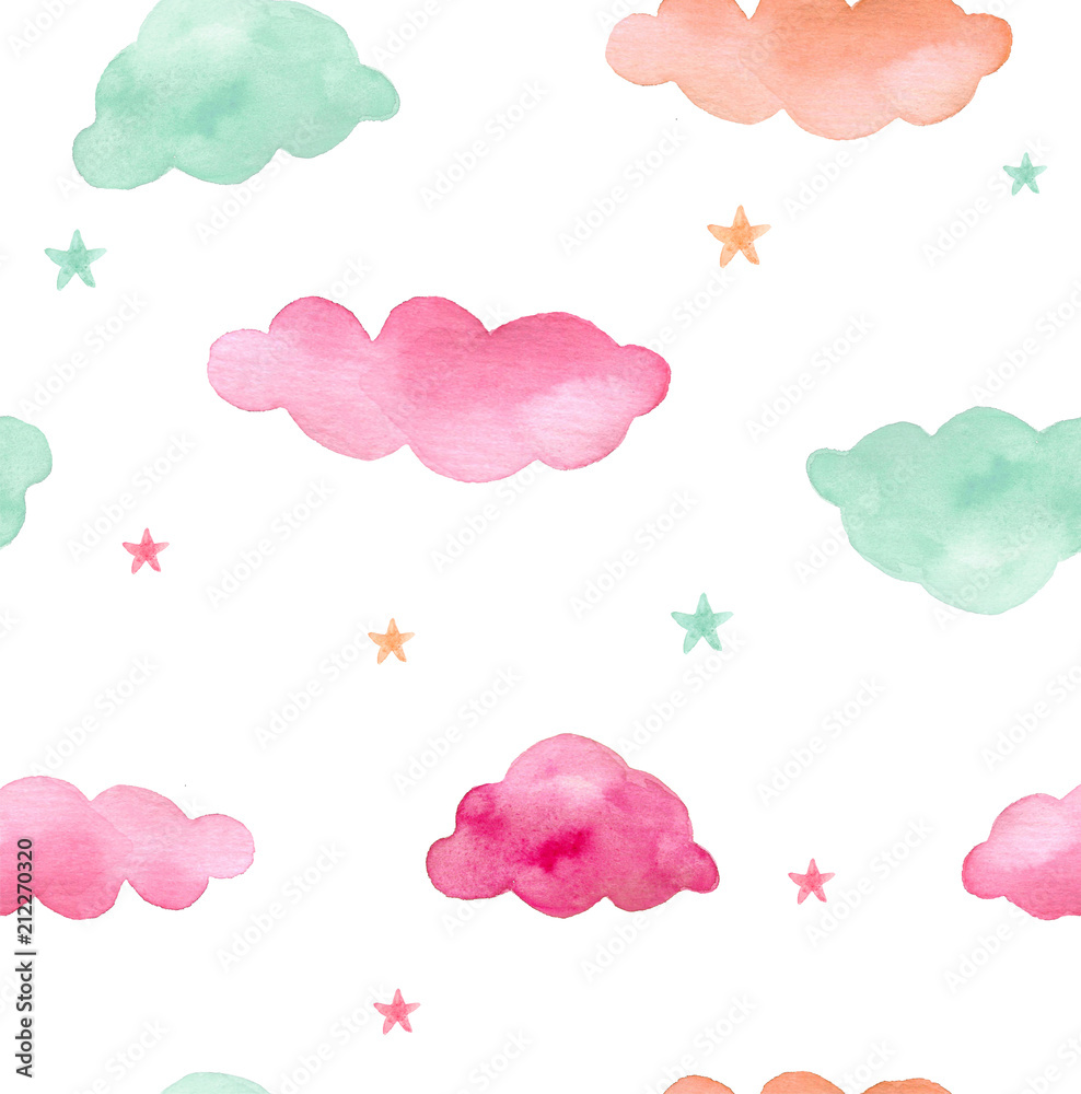 Clouds and stars.