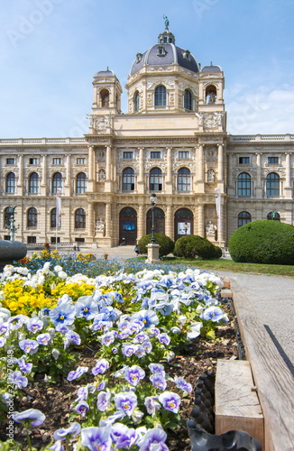 Natural History Museum (Naturhistorisches museum) on Maria Theresa square (Maria-Theresien-Platz) in Vienna, Austria