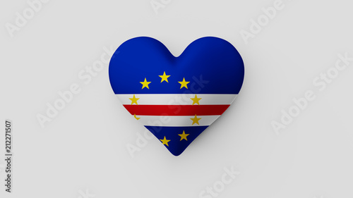Corazón bandera Cabo Verde. 3D Free Download Corazón bandera Cabo Verde. 3D - GFXLoad