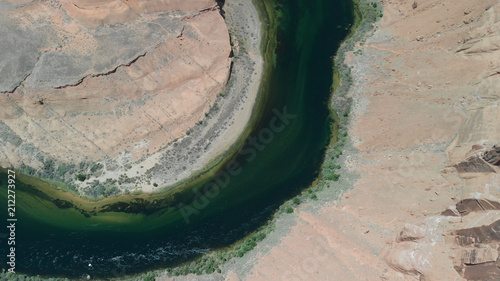 Panoramic aerial view of Horseshoe Bend, Arizona, USA