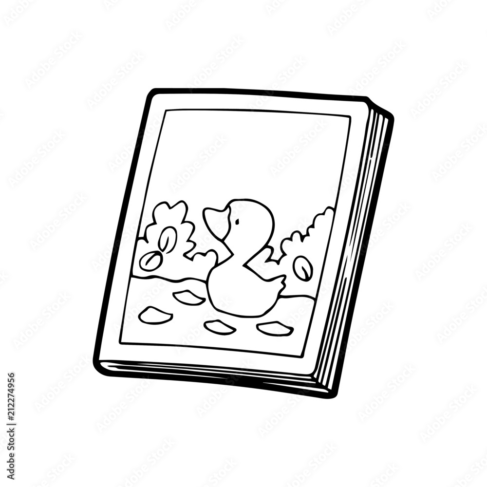 Picture book cartoon illustration isolated on white background for children color book Picture book cartoon illustration isolated on white background for children color book