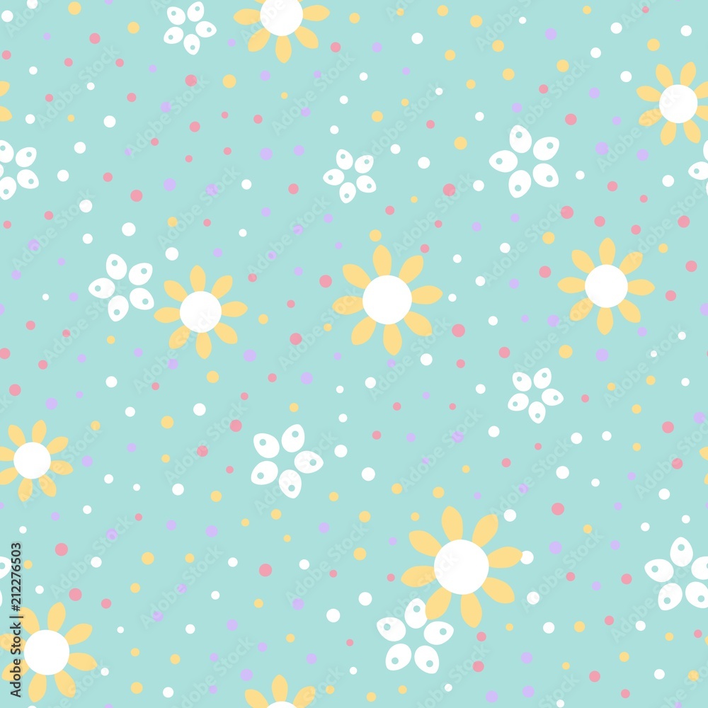Seamless floral pattern with light background Seamless floral pattern with light background