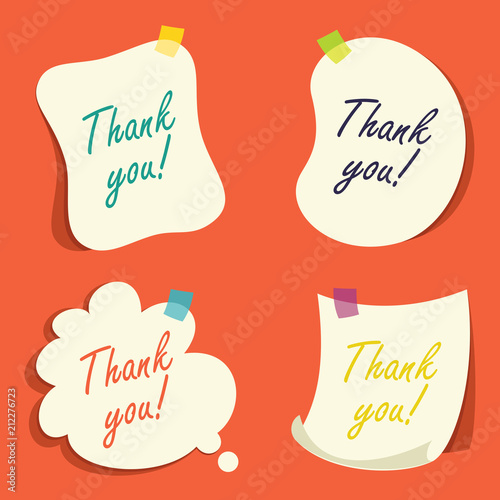 Vector Illustration Of Note Papers