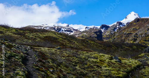 Views of Skaftafell National Park in Iceland