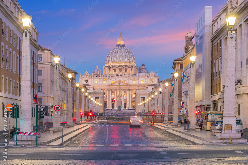 St. Peter's Basilica, Vatican City in Rome Italy