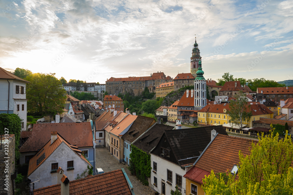 Cesky Krumlov old town in Czech Republic
