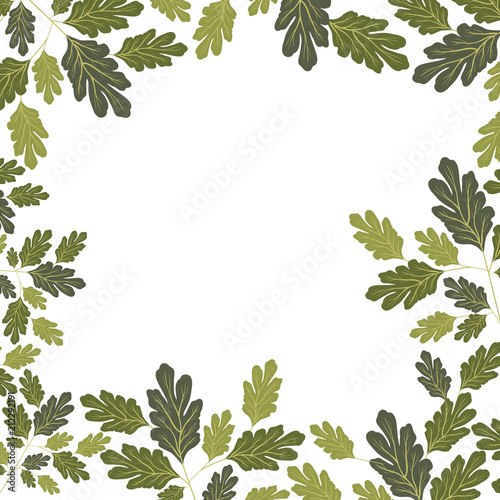 branch with leafs ecology pattern vector illustration design