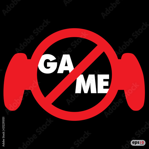 Vector Sign for Not Playing Game