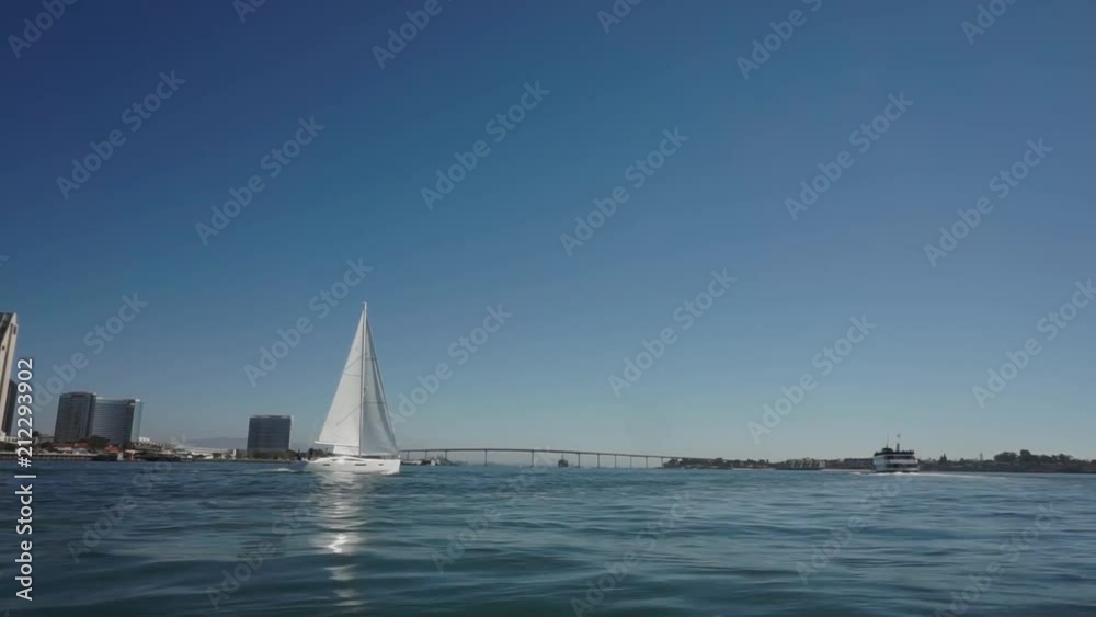 Sailing on the San Diego Bay Sailing on the San Diego Bay