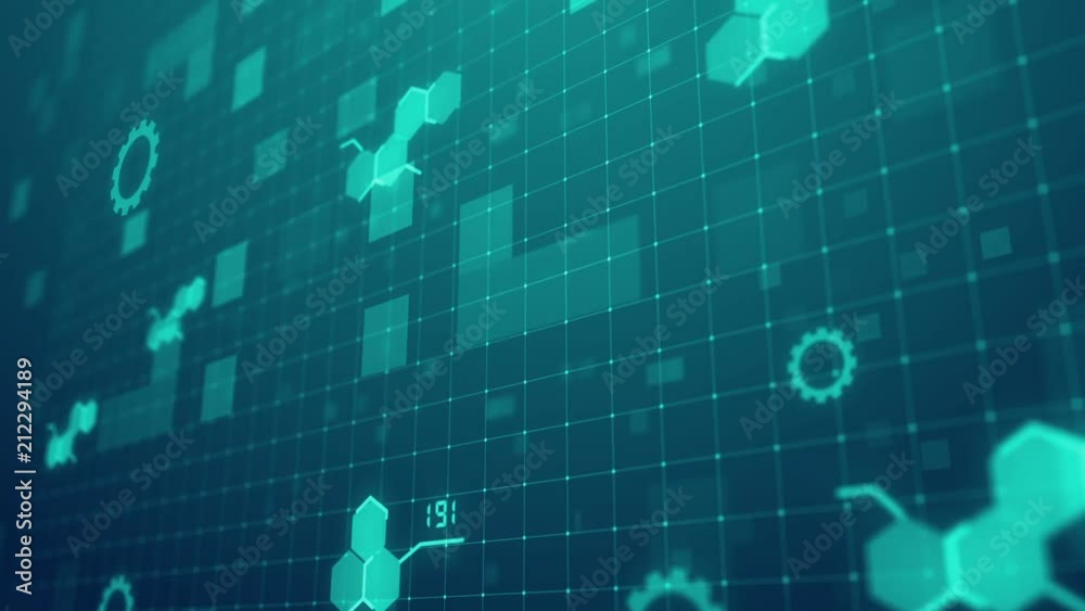 Vidéo Stock Sci Fi Technology motion graphic background Suitable for ...