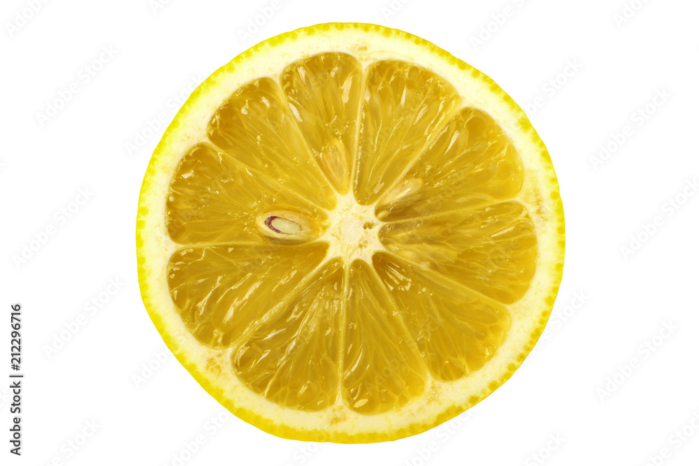 Cross-section of lemon