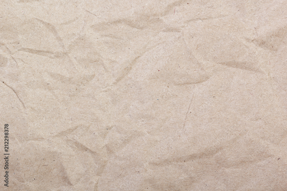 Crumpled brown paper background Crumpled brown paper background