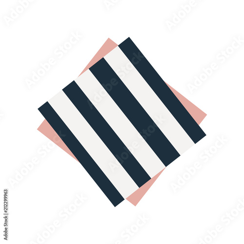 Cute striped napkin graphic illustration © Rawpixel.com