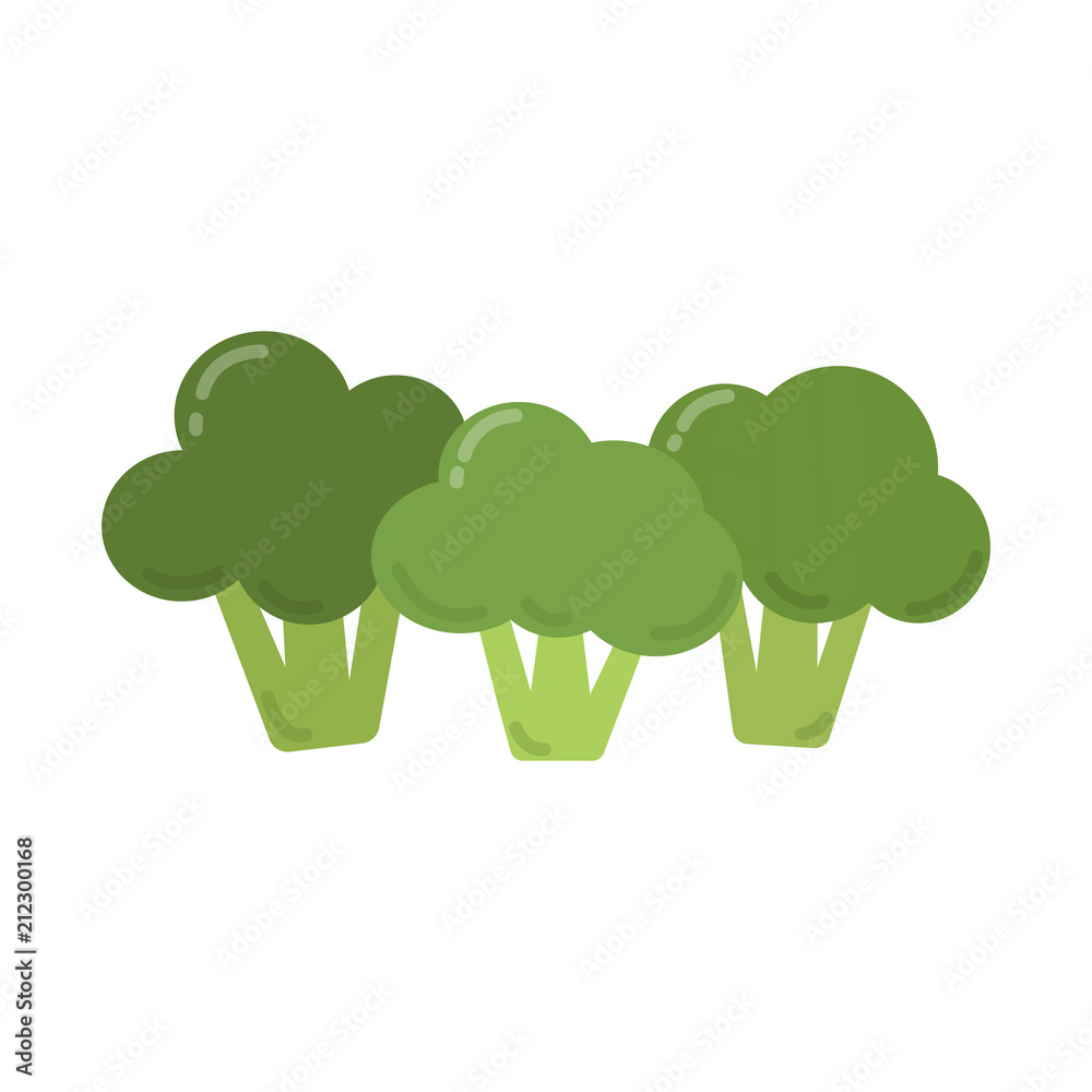 Healthy green broccoli graphic illustration Healthy green broccoli graphic illustration