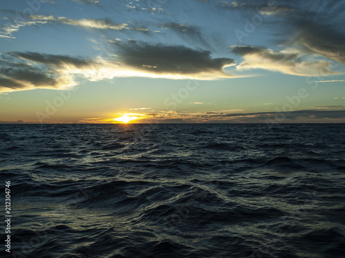 Fototapeta Naklejka Na Ścianę i Meble -  White Cloud Blue Sky Sunrise Seascape. Australia