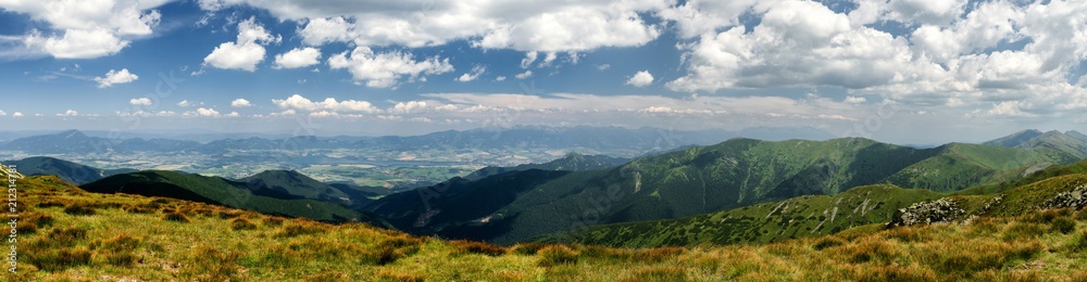 Panoramic mountain landscape