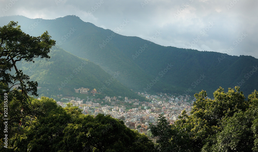 Obraz premium Mountain Town
