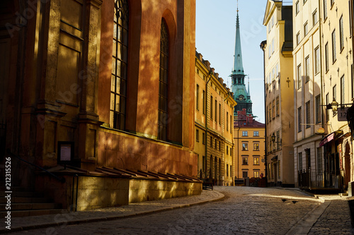 Kingdom of sunnybannies. Old town of Stockholm. 